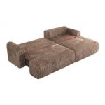 Narożnik TONO L - strona prawa - brązowy, sztruks