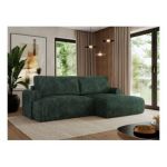 Narożnik TONO L - strona prawa - zielony, sztruks