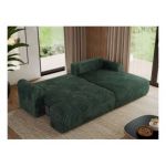 Narożnik TONO L - strona prawa - zielony, sztruks