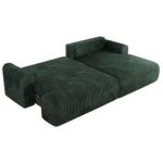 Narożnik TONO L - strona prawa - zielony, sztruks