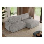 Narożnik TONO L - strona prawa - jasnoszary, sztruks