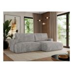 Narożnik TONO L - strona prawa - jasnoszary, sztruks