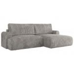 Narożnik TONO L - strona prawa - jasnoszary, sztruks