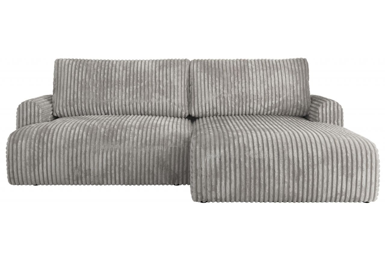 Narożnik TONO L - strona prawa - jasnoszary, sztruks