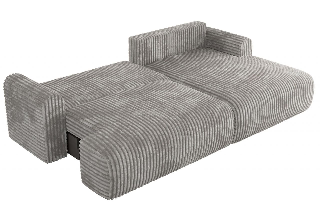 Narożnik TONO L - strona prawa - jasnoszary, sztruks