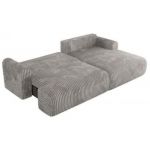 Narożnik TONO L - strona prawa - jasnoszary, sztruks