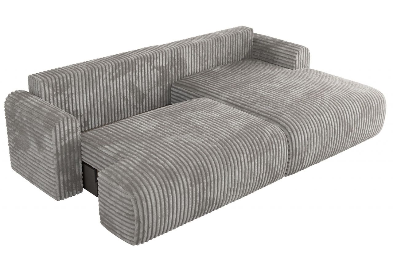 Narożnik TONO L - strona prawa - jasnoszary, sztruks