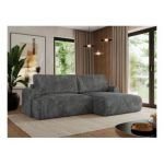 Narożnik TONO L - strona prawa - szary, sztruks