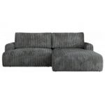 Narożnik TONO L - strona prawa - szary, sztruks