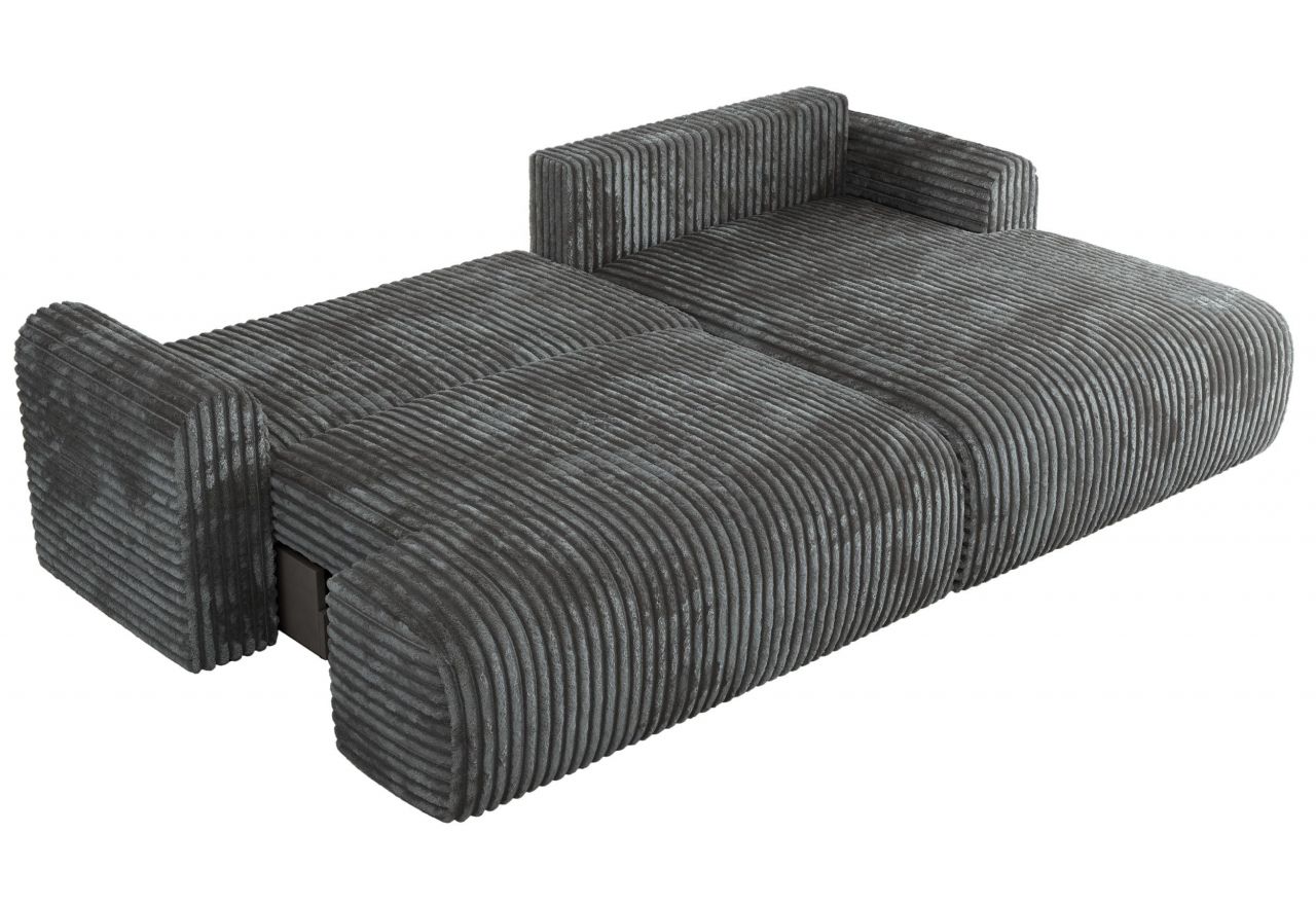 Narożnik TONO L - strona prawa - szary, sztruks