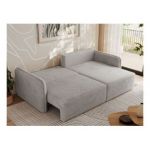 Narożnik MESTO L - strona prawa - jasnoszary, plusz