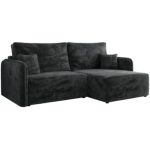 Narożnik MESTO L - strona prawa - ciemnoszary, plusz