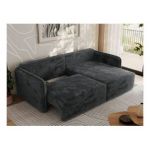 Narożnik MESTO L - strona prawa - ciemnoszary, plusz