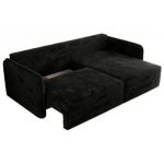 Narożnik MESTO L - strona prawa - czarny, plusz