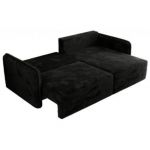 Narożnik MESTO L - strona prawa - czarny, plusz