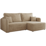 Narożnik MESTO L - strona prawa - beżowy, plusz