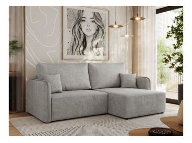 Narożnik MESTO L - strona prawa - jasnoszary, struktura