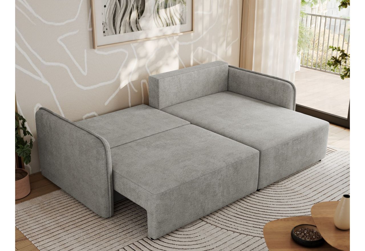 Narożnik MESTO L - strona prawa - jasnoszary, struktura