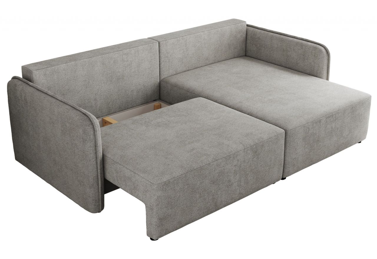 Narożnik MESTO L - strona prawa - jasnoszary, struktura