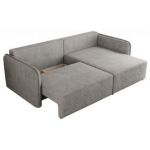 Narożnik MESTO L - strona prawa - jasnoszary, struktura