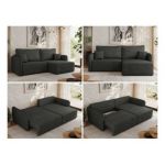 Narożnik MESTO L - strona prawa - ciemnoszary, struktura