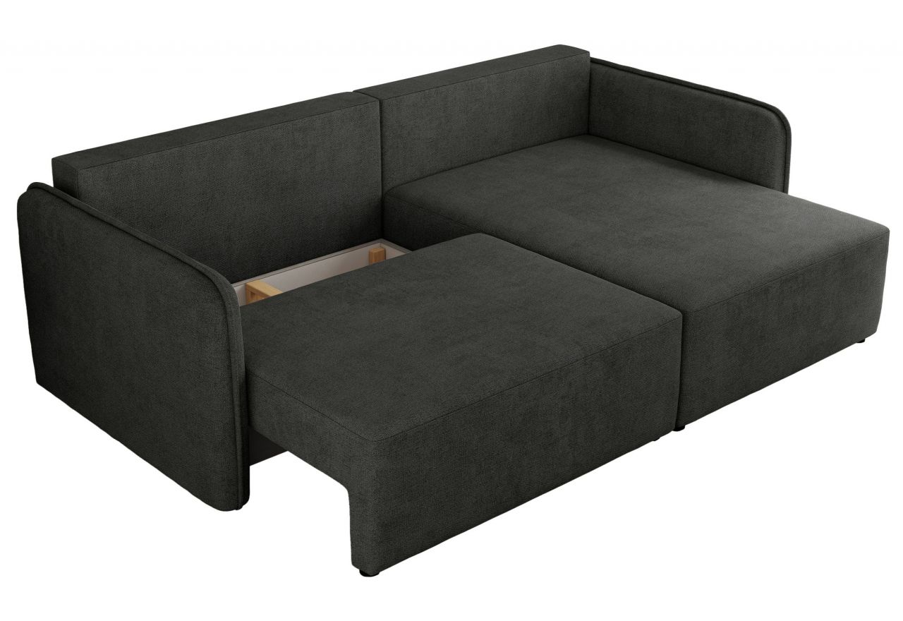 Narożnik MESTO L - strona prawa - ciemnoszary, struktura