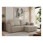 Narożnik MESTO L - strona prawa - beżowy, struktura