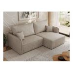 Narożnik MESTO L - strona prawa - beżowy, struktura