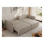 Narożnik MESTO L - strona prawa - beżowy, struktura