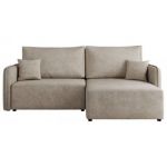 Narożnik MESTO L - strona prawa - beżowy, struktura