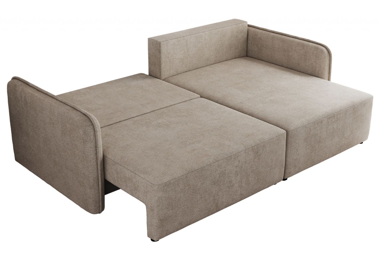 Narożnik MESTO L - strona prawa - beżowy, struktura