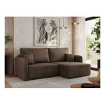 Narożnik MESTO L - strona prawa - brązowy, welvet