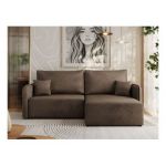 Narożnik MESTO L - strona prawa - brązowy, welvet