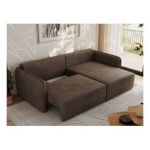 Narożnik MESTO L - strona prawa - brązowy, welvet