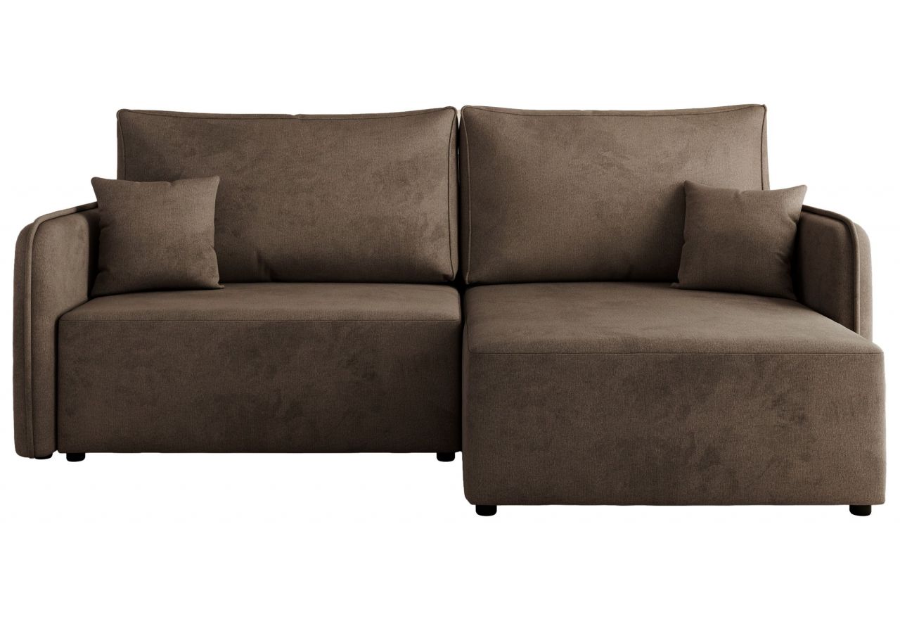 Narożnik MESTO L - strona prawa - brązowy, welvet