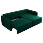 Narożnik MESTO L - strona prawa - ciemnozielony, welvet
