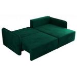 Narożnik MESTO L - strona prawa - ciemnozielony, welvet