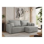 Narożnik MESTO L - strona prawa - jasnoszary, welvet