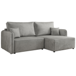 Narożnik MESTO L - strona prawa - jasnoszary, welvet