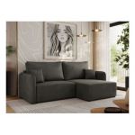 Narożnik MESTO L - strona prawa - ciemnoszary, welvet