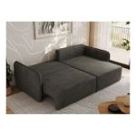 Narożnik MESTO L - strona prawa - ciemnoszary, welvet