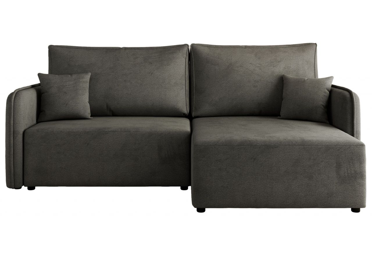 Narożnik MESTO L - strona prawa - ciemnoszary, welvet