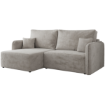 Narożnik MESTO L - strona lewa - jasnoszary, plusz