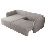 Narożnik MESTO L - strona lewa - jasnoszary, plusz