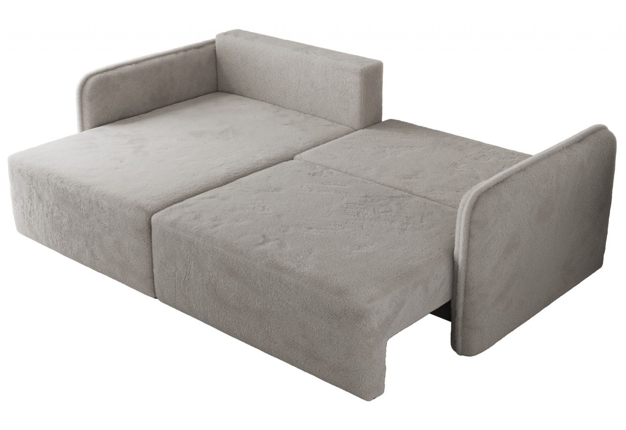 Narożnik MESTO L - strona lewa - jasnoszary, plusz