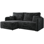 Narożnik MESTO L - strona lewa - ciemnoszary, plusz