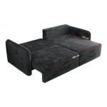 Narożnik MESTO L - strona lewa - ciemnoszary, plusz