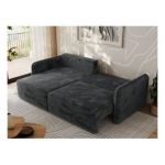 Narożnik MESTO L - strona lewa - ciemnoszary, plusz