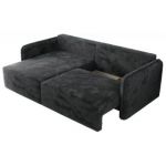 Narożnik MESTO L - strona lewa - ciemnoszary, plusz