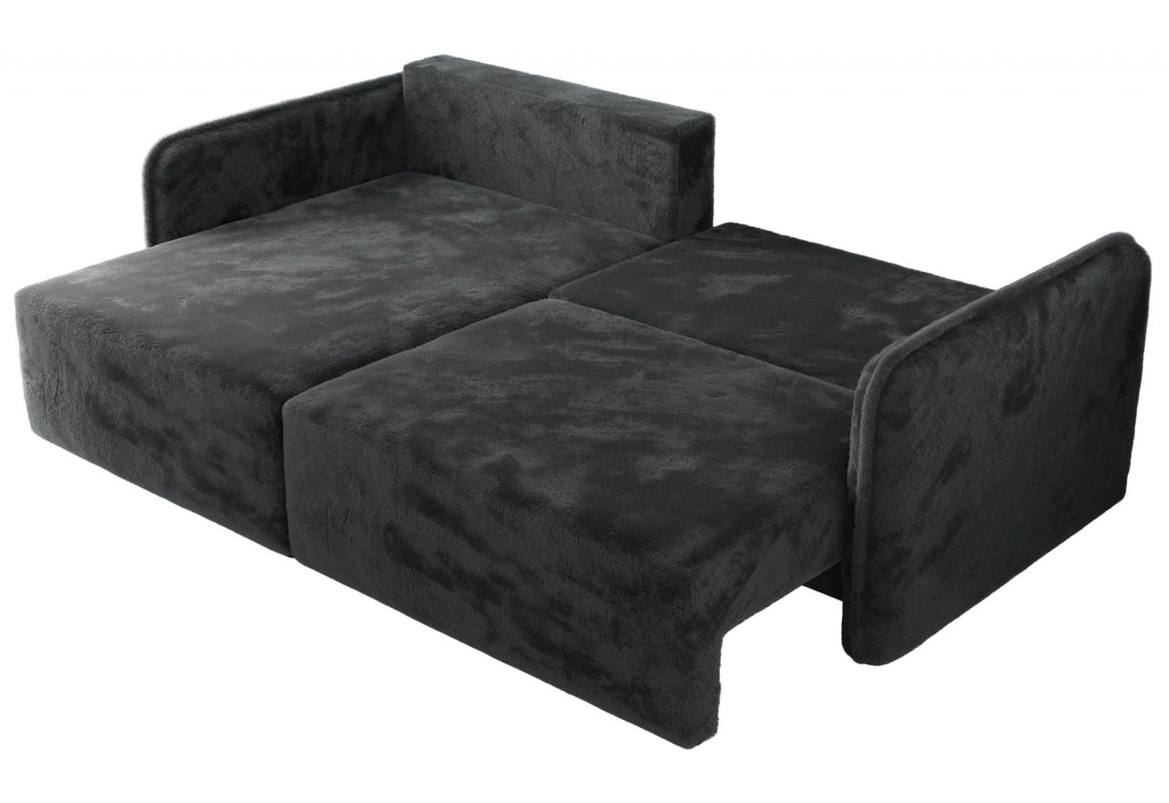 Narożnik MESTO L - strona lewa - ciemnoszary, plusz